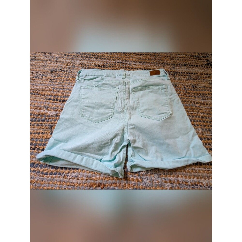 Mint Green Bermuda Shorts 8 Pastel Coastal Preppy Summer Stretch - Picture 9 of 10